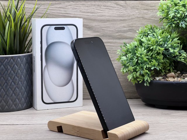 iPhone 15 Black 128GB 2 ÉV Garanciával 91%