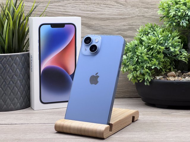iPhone 14 Blue 256GB 2 ÉV Garanciával 92%