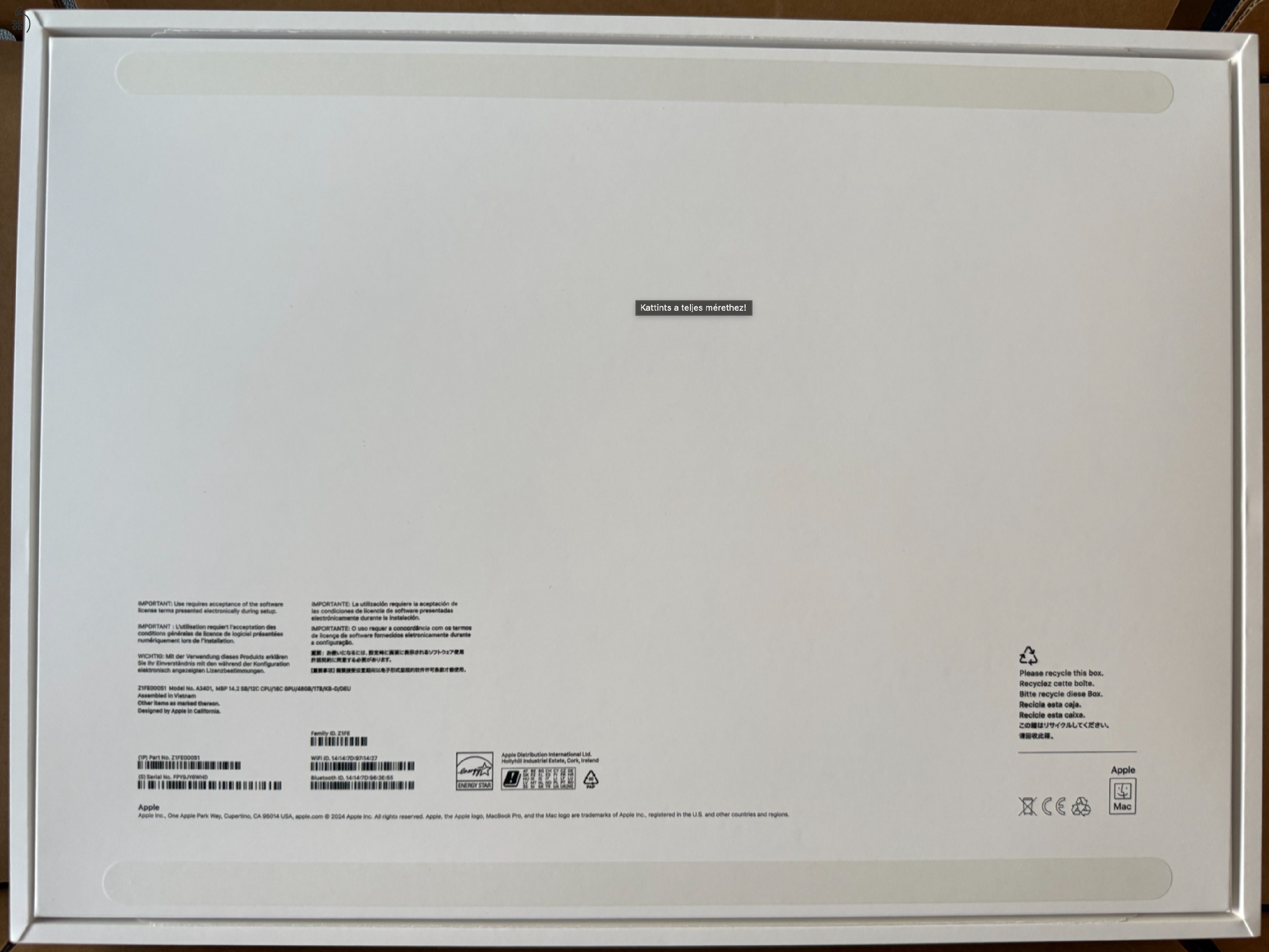 APPLE MacBook Pro 14,2