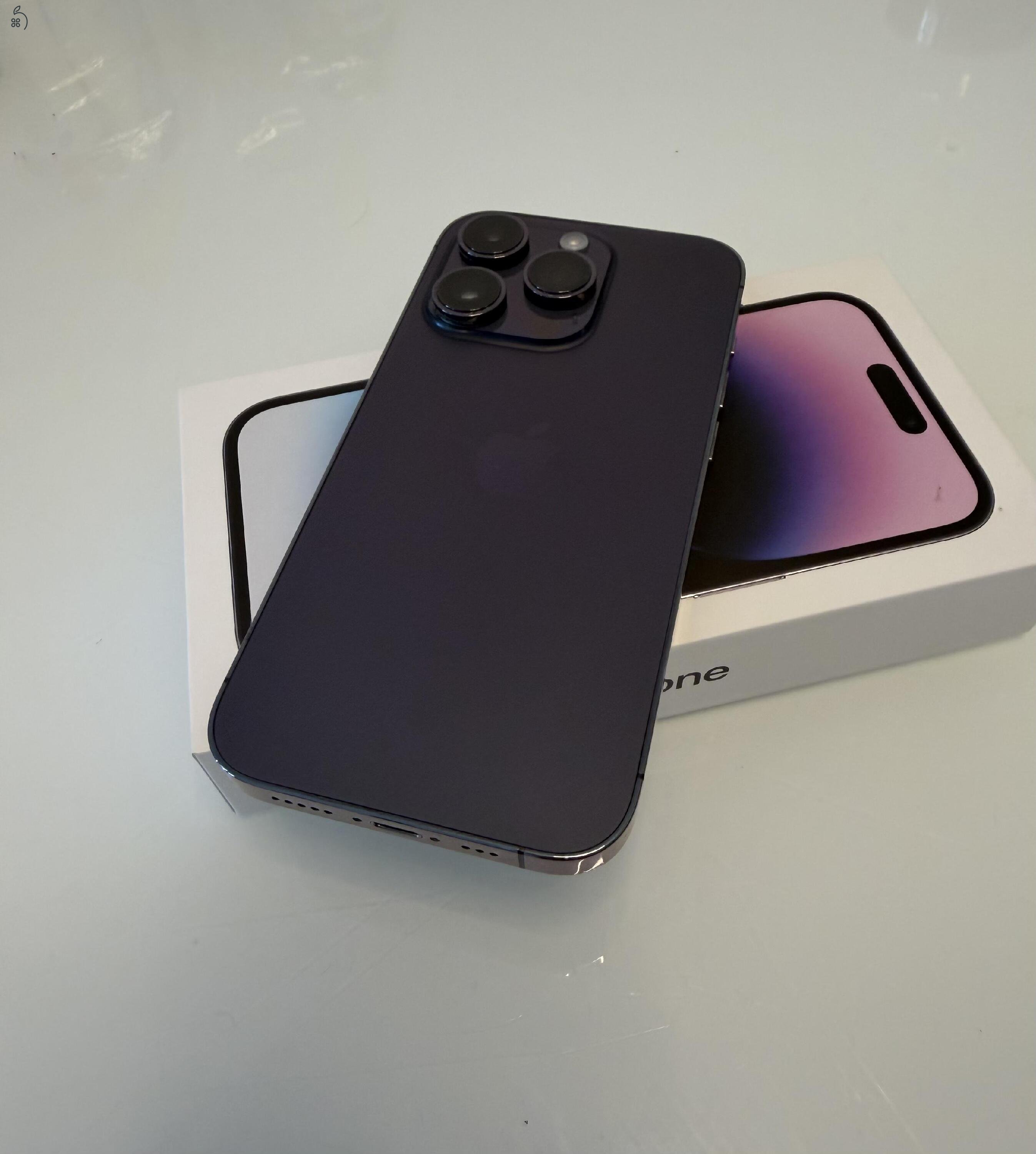 iPhone 14 pro 128GB, független, karcmentes, akku 78%