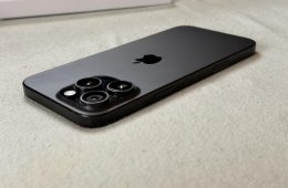 Eladó újszerű Apple iPhone 16 Pro Max 256 GB -garanciális, sok tartozék