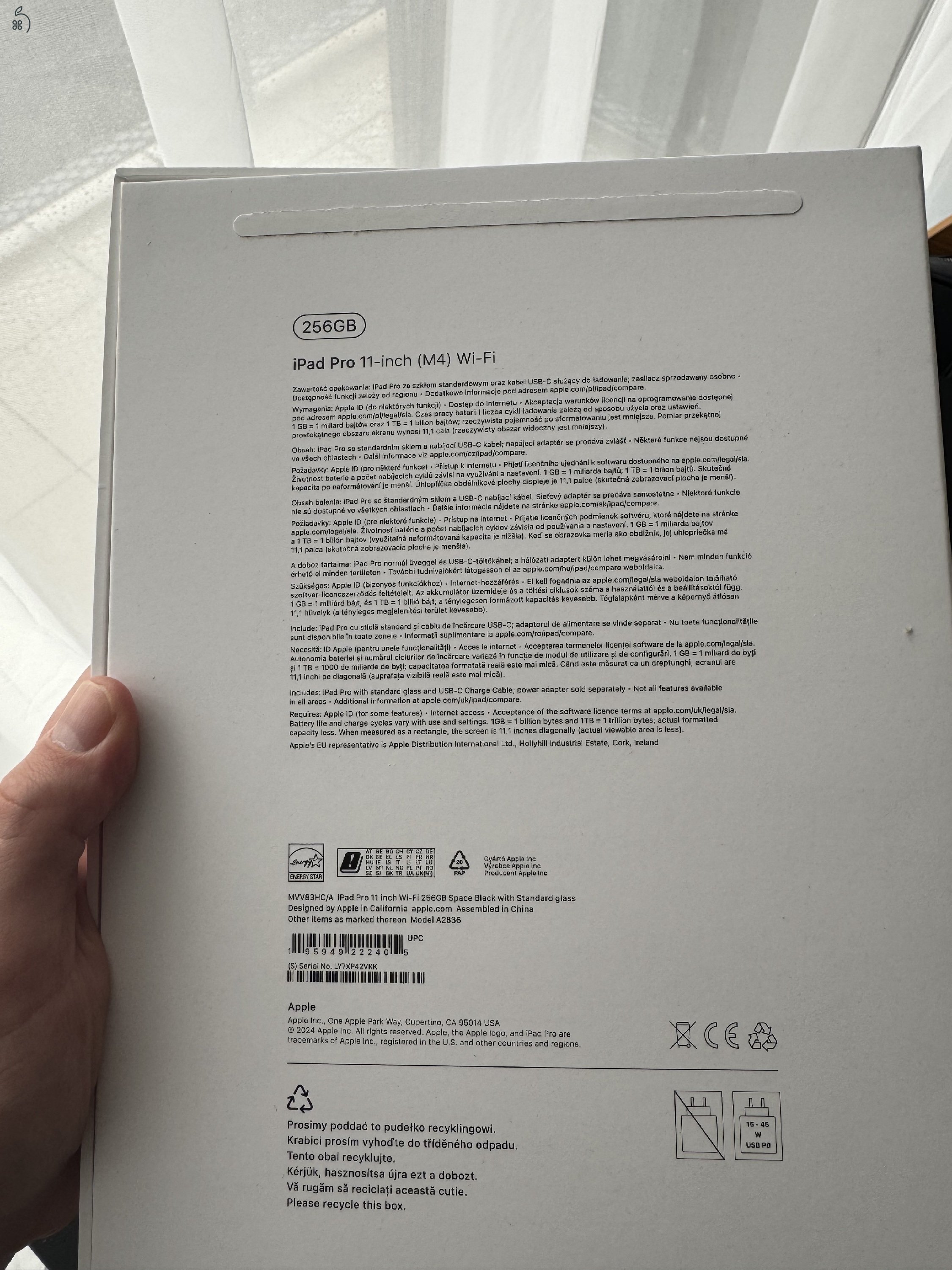 Apple iPad Pro 11 M4 256GB WiFi + Apple Pencil! Garanciával