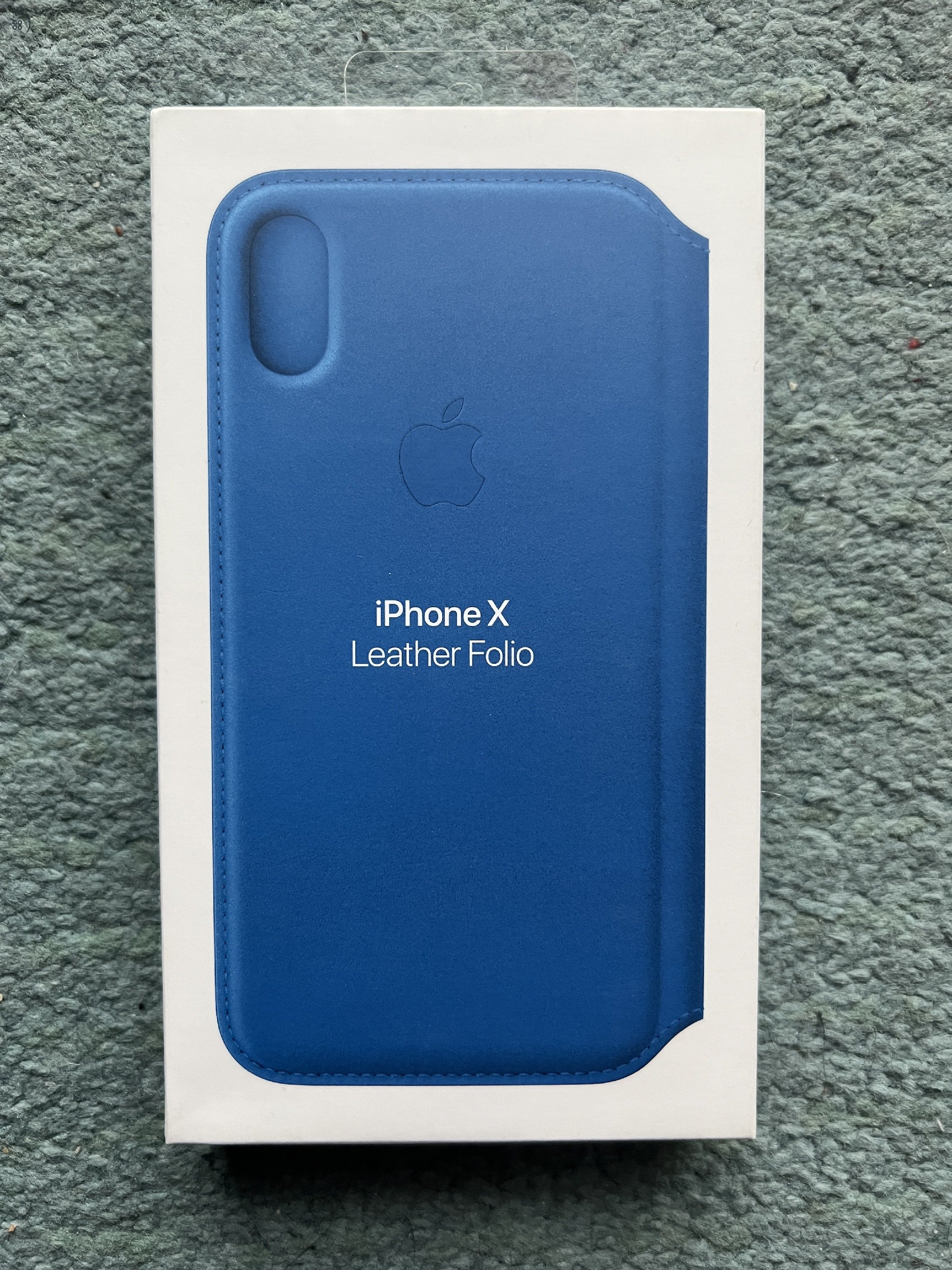 iPhone X Leather Folio Electric Blue Tok