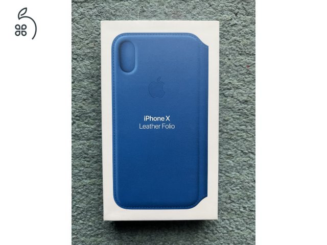 iPhone X Leather Folio Electric Blue Tok
