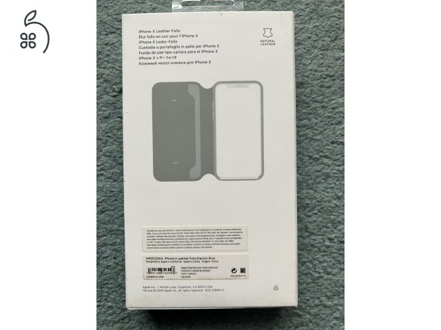 iPhone X Leather Folio Electric Blue Tok
