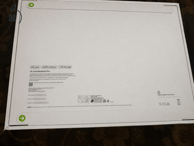 Bontatlan , Macbook Pro M5 14 24gb 1tb