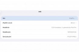 12,9” iPad Pro (5. generáció, M1, 128 G + Wifi )