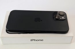Apple iPhone 15 128GB - Black - Megkímélt, Bolti garanciával