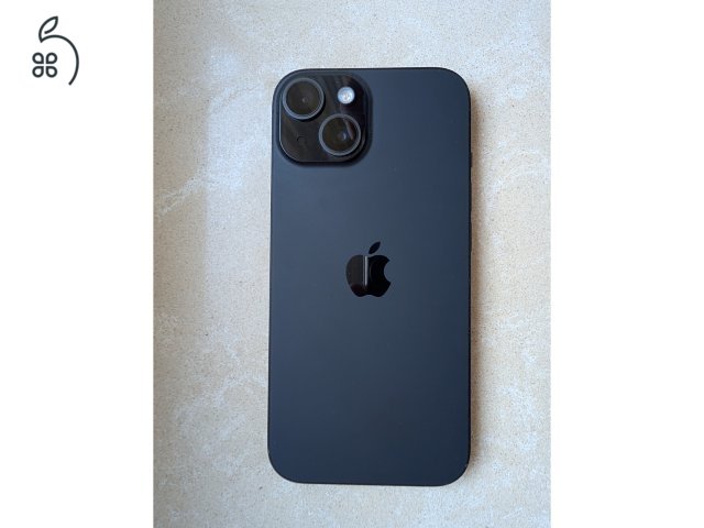 Apple iPhone 15 128GB - Black - Megkímélt, Bolti garanciával