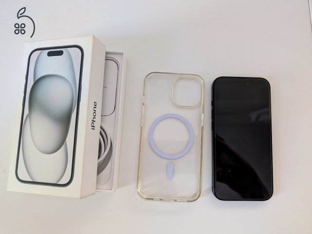 Apple iPhone 15 128GB - Black - Megkímélt, Bolti garanciával