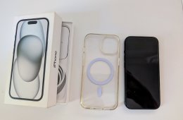 Apple iPhone 15 128GB - Black - Megkímélt, Bolti garanciával