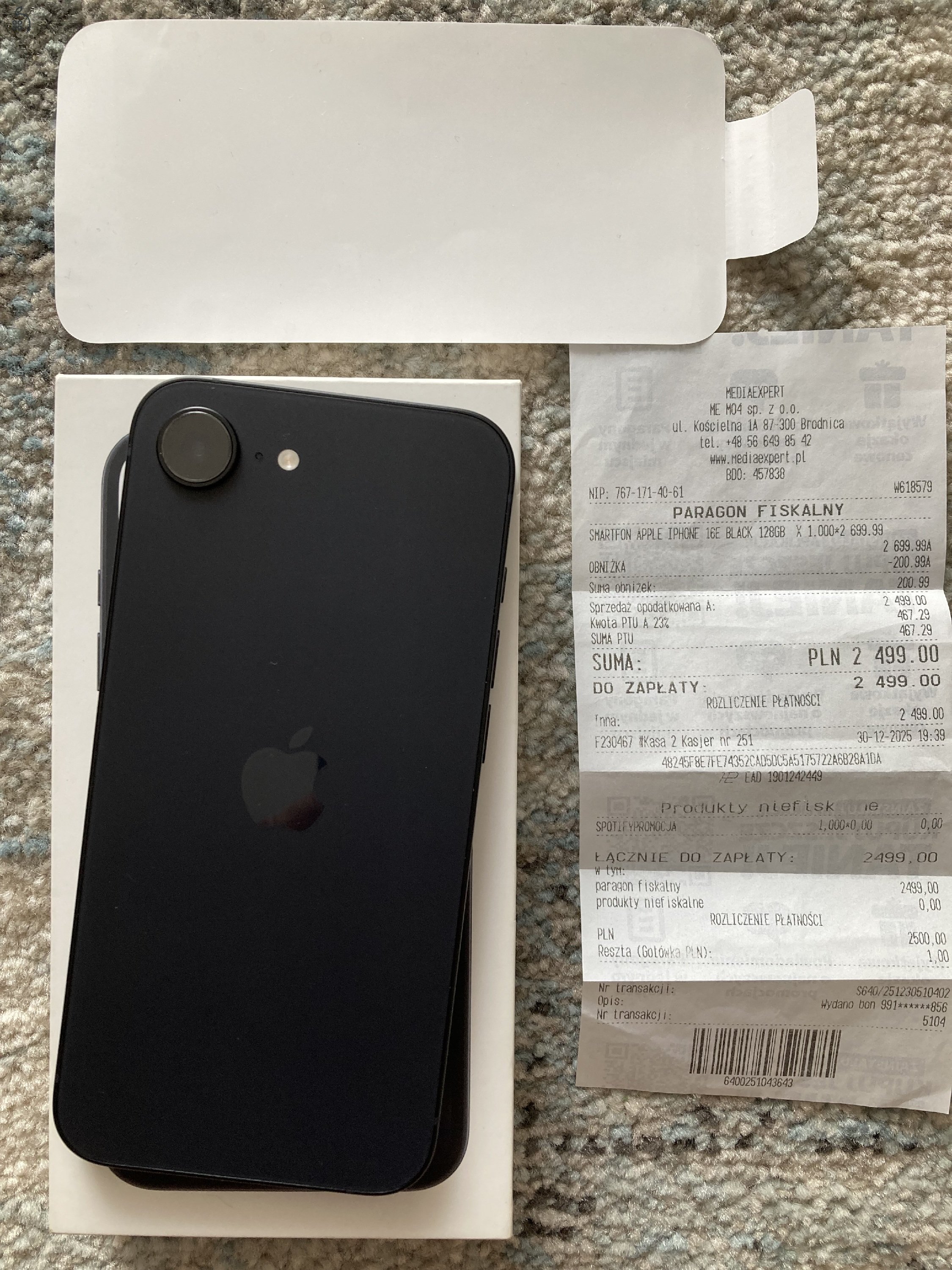 iPhone 16e 128GB Új!