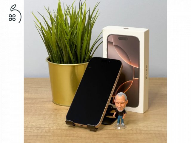 MacSzerez.com - iPhone 16 Pro Max / 256GB / Sivatagszínű Titán / Kártyafüggetlen / Garancia!
