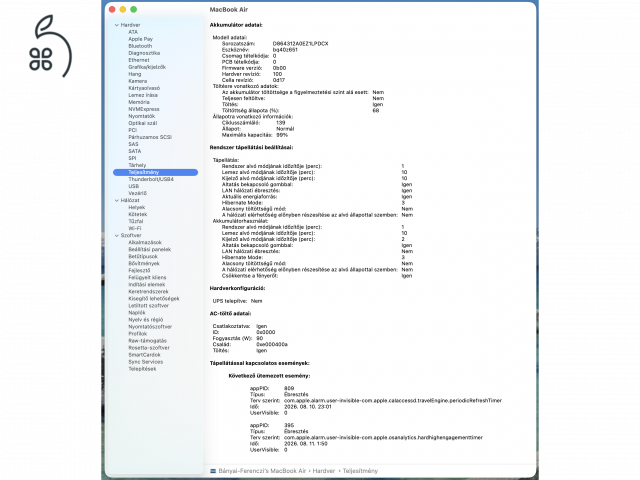 Macbook Air 15” M3 16GB + 512GB  MediaMarkt Garancia 2027.10-ig