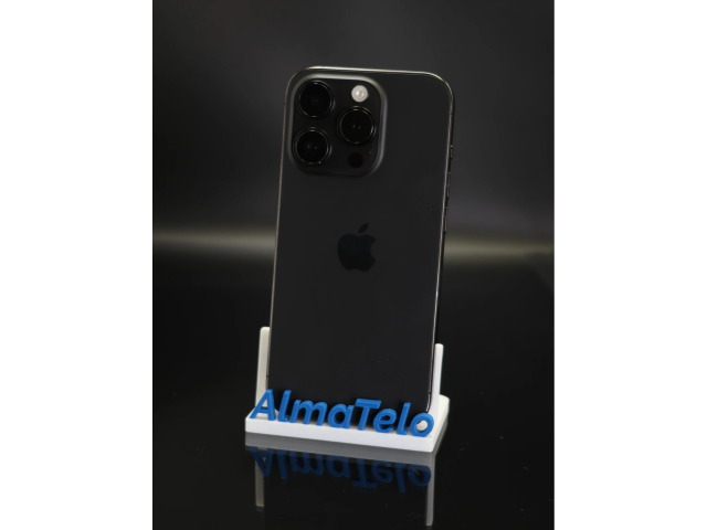 Apple iPhone 15 Pro 128 GB Black Titanium 100% akku - 12 HÓ GARANCIA