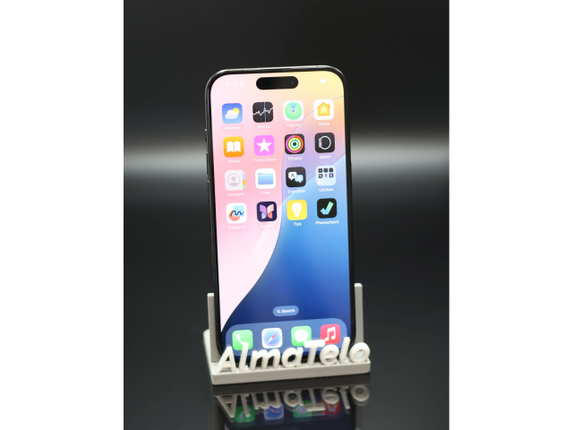 Apple iPhone 15 Pro 128 GB Black Titanium 100% akku - 12 HÓ GARANCIA