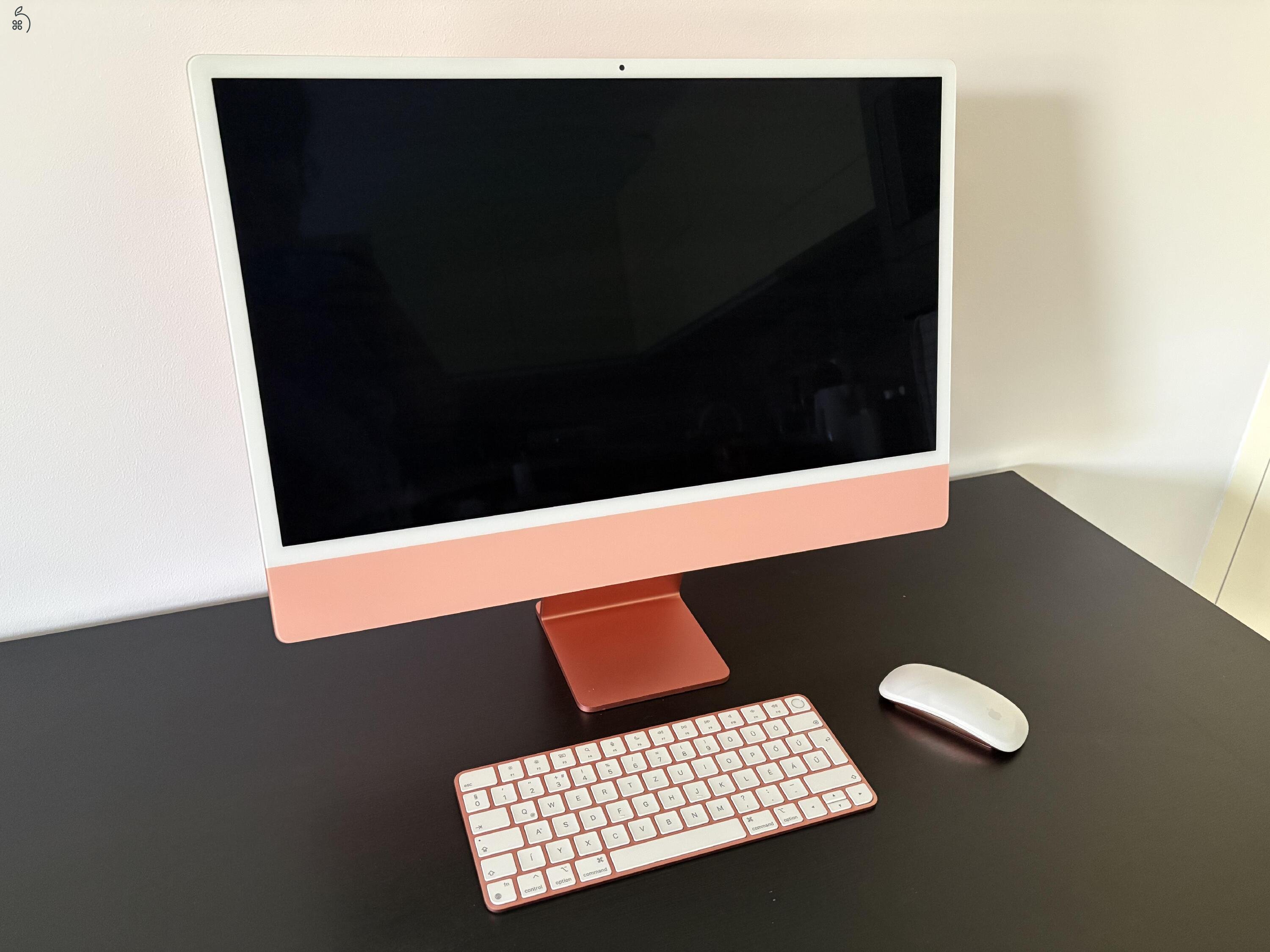 Eladó egy 2021-es modellévű, 2022-ben vásárolt, 24 hüvelykes M1 iMac