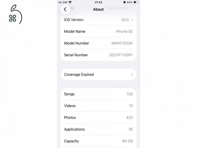 iPhone SE 2022 Midnight 64 GB független akku 80%