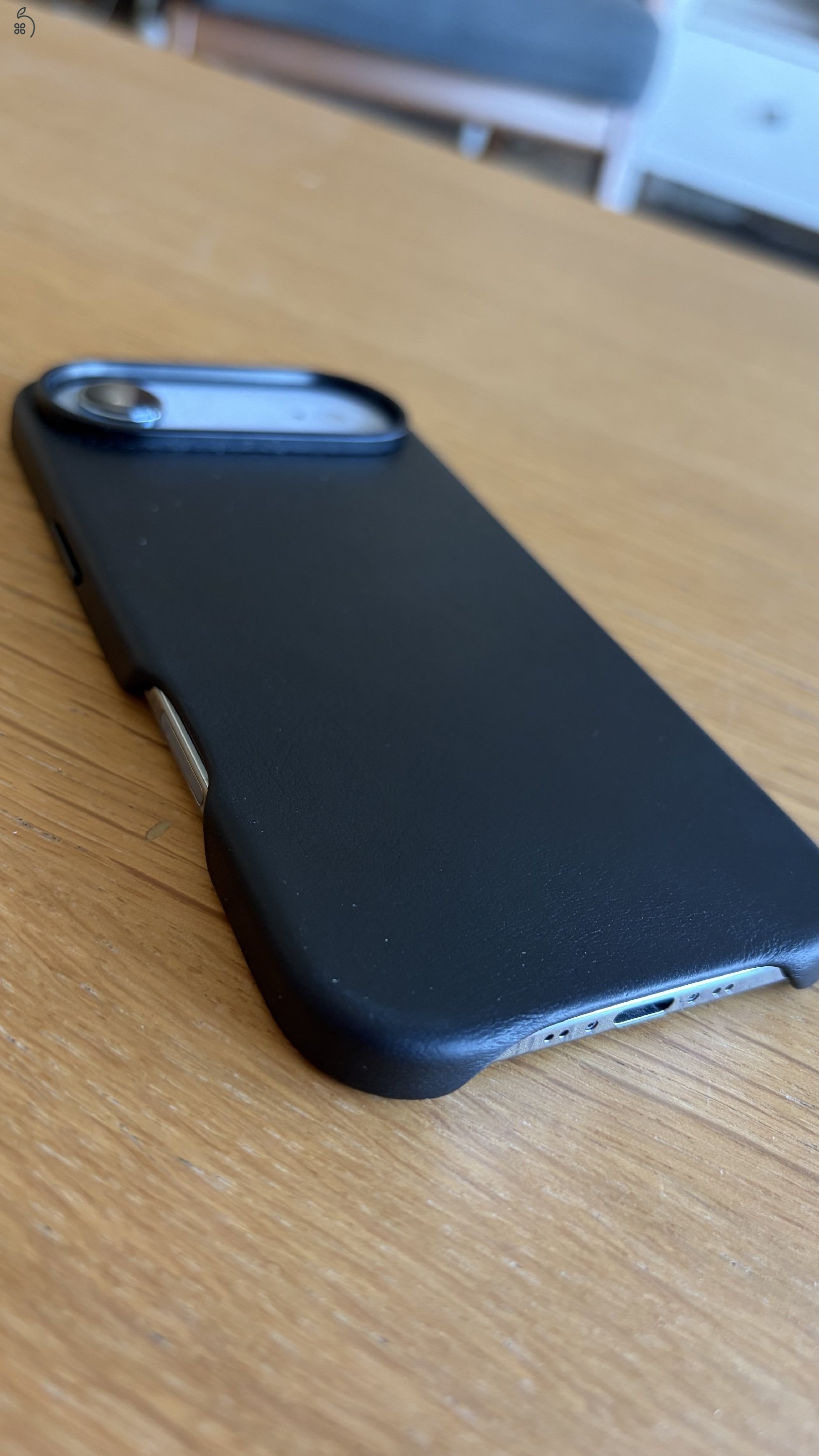 Új fekete Bőr Dviced Iphone Air Magsafe telefon tok