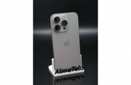 Apple iPhone 15 Pro 128 GB Natural Titanium 100% akku - 12 HÓ GARANCIA