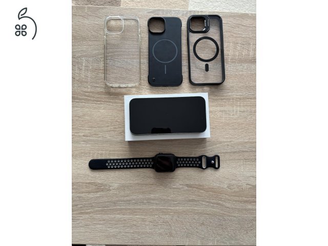 Iphone 15 green 128GB és Apple Watch se