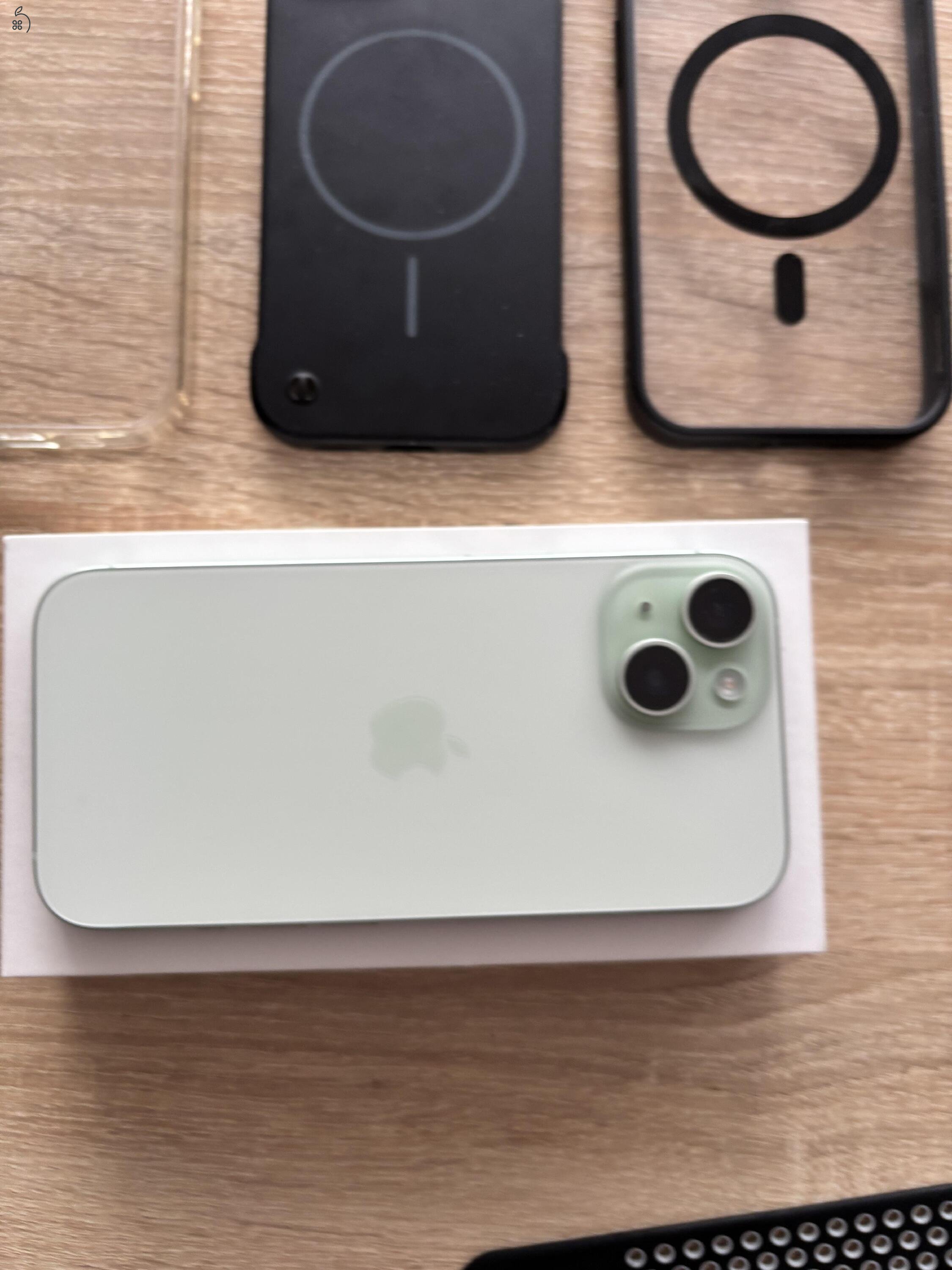 Iphone 15 green 128GB és Apple Watch se