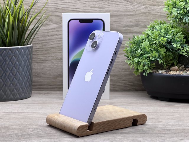 Hibátlan iPhone 14 Purple 128GB 2 ÉV Garanciával Számlával