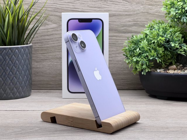 Hibátlan iPhone 14 Purple 128GB 2 ÉV Garanciával Számlával