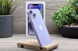 Hibátlan iPhone 14 Purple 128GB 2 ÉV Garanciával Számlával