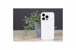 Újszerű iPhone 15 Pro 256 White Titanium US-8361