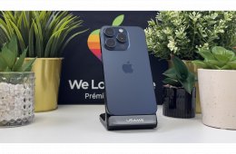 iPhone 15 Pro 512GB, Kék Titán, Független, Számla, 2 Év Garancia, 100%