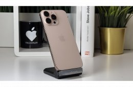 iPhone 16 Pro Max 256GB, Sivatagszínű Titán, Független, Számla, 2 Év Garancia, 91%