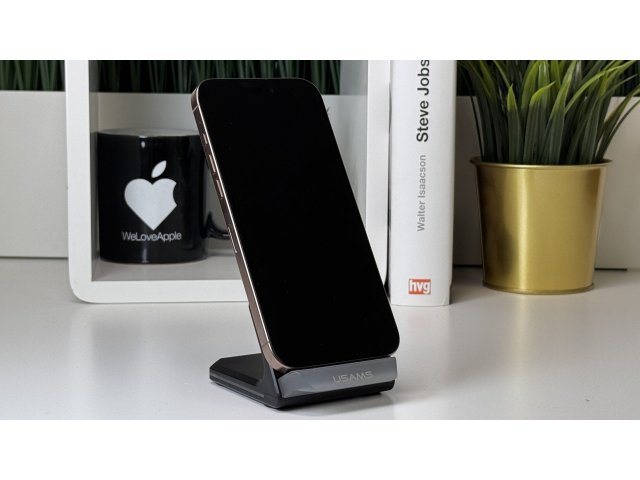 iPhone 16 Pro Max 256GB, Sivatagszínű Titán, Független, Számla, 2 Év Garancia, 91%