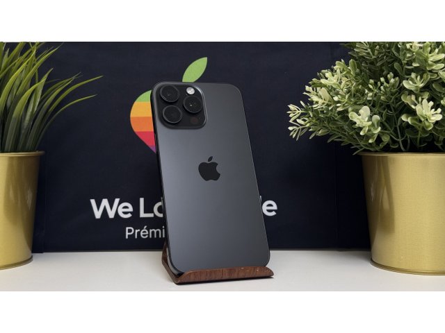iPhone 16 Pro Max 512GB, Fekete Titán, Független, Számla, 2 Év Garancia, 94%
