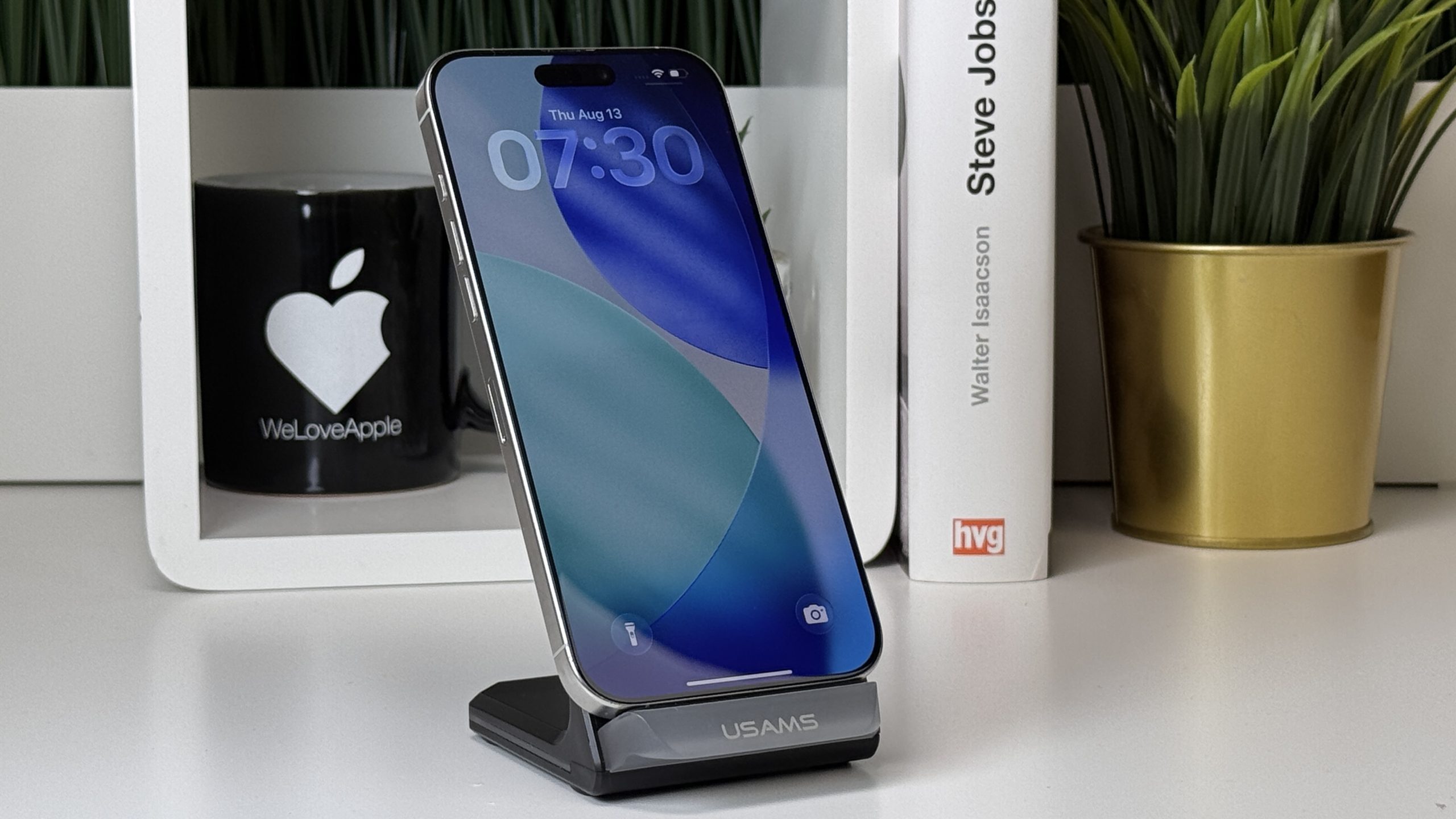 iPhone 16 Pro Max 256GB, Fehér Titán, Független, Számla, 2 Év Garancia, 92%