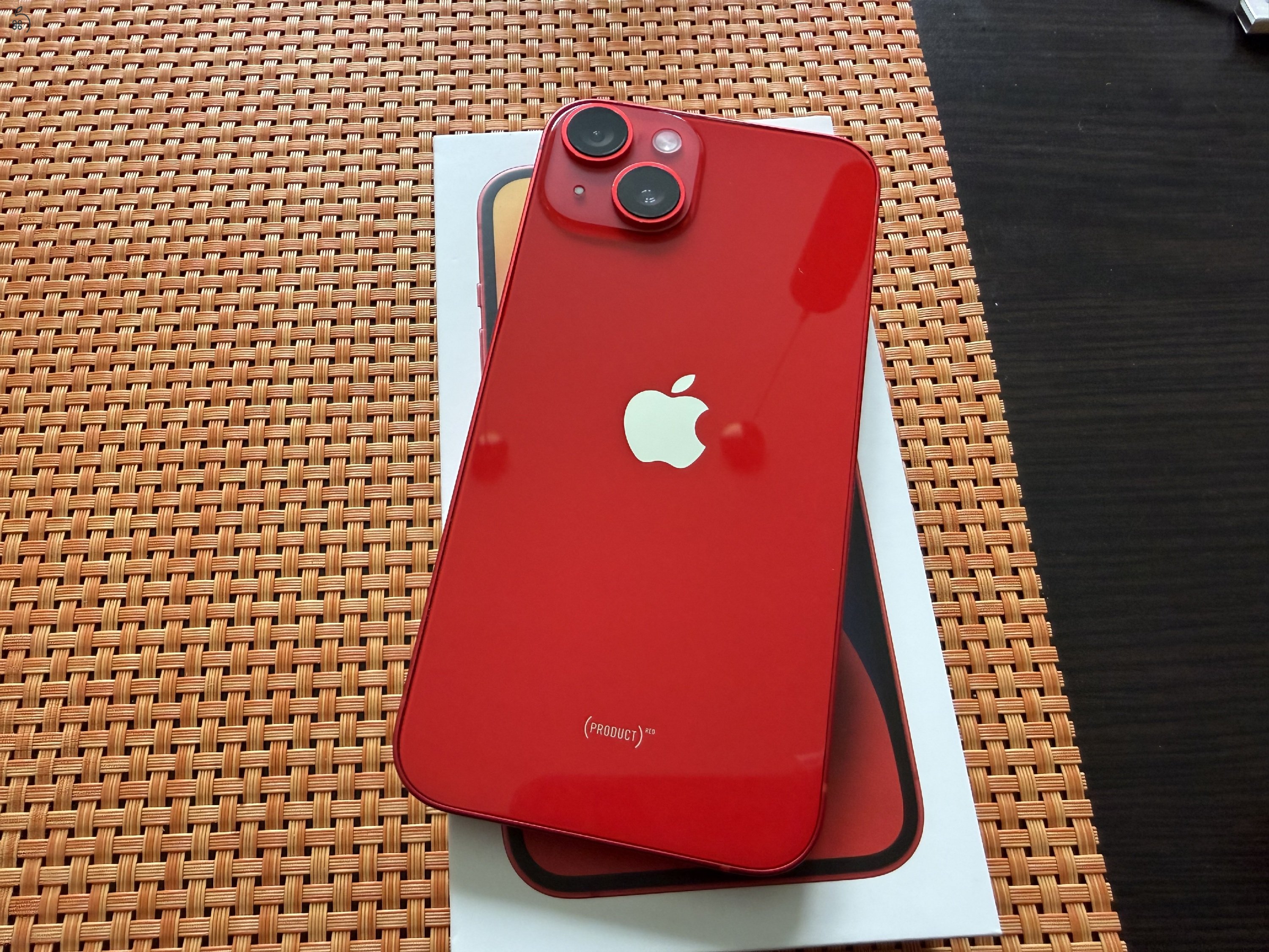 Apple iPhone 14 128Gb Product RED/piros, Gyári független, Szép állapot
