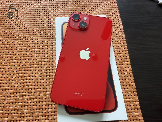 Apple iPhone 14 128Gb Product RED/piros, Gyári független, Szép állapot