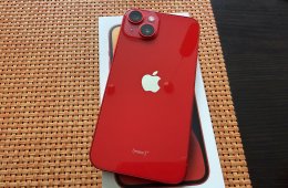 Apple iPhone 14 128Gb Product RED/piros, Gyári független, Szép állapot
