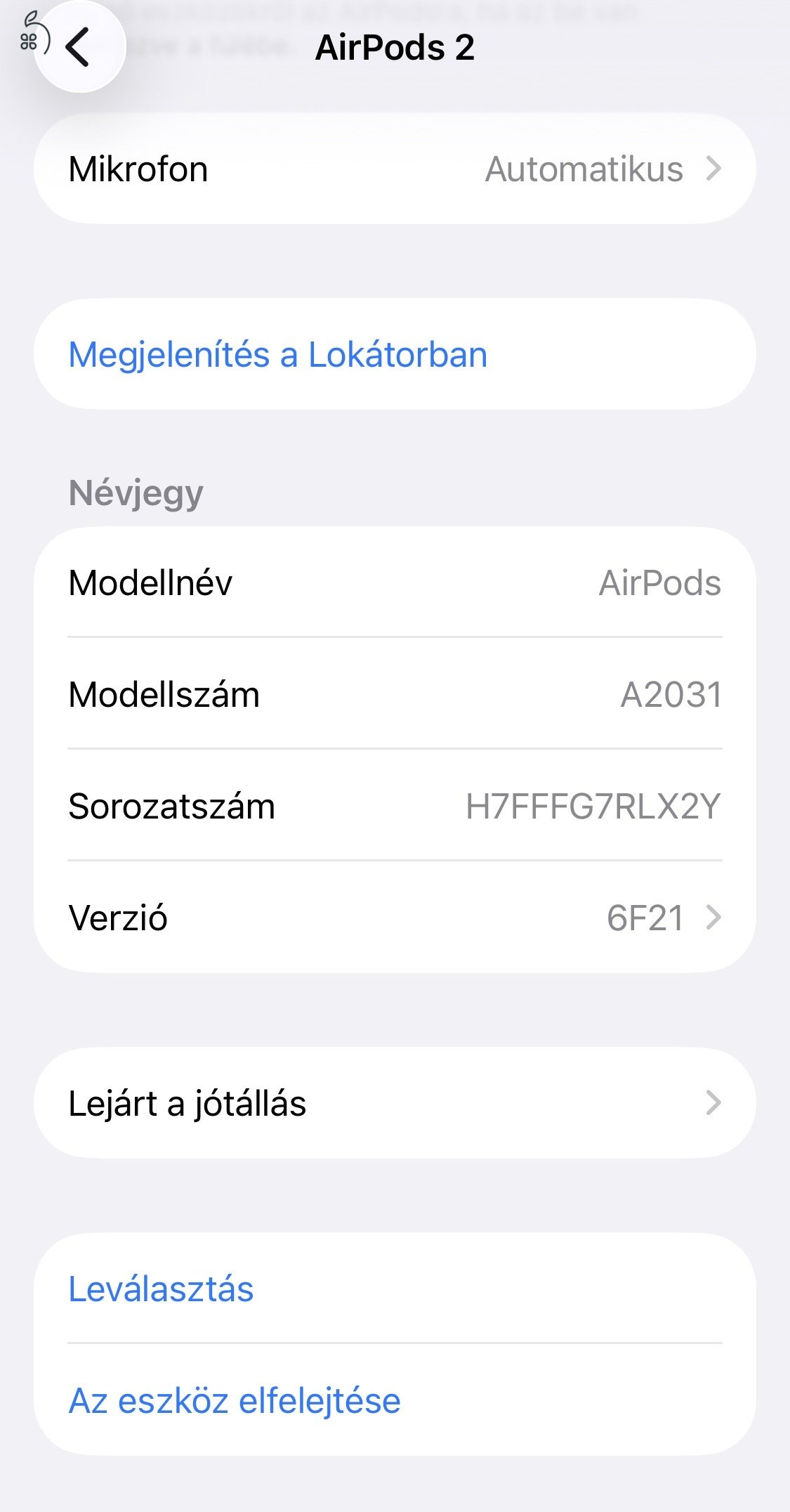 Apple Airpods 2 (Eredeti) (Jó akku)