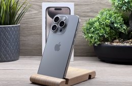 iPhone 15 Pro Natural Titanium 128GB 2 ÉV Garanciával Számlával Aksi 100%