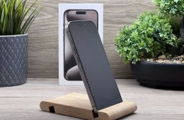 iPhone 15 Pro Natural Titanium 128GB 2 ÉV Garanciával Számlával Aksi 100%