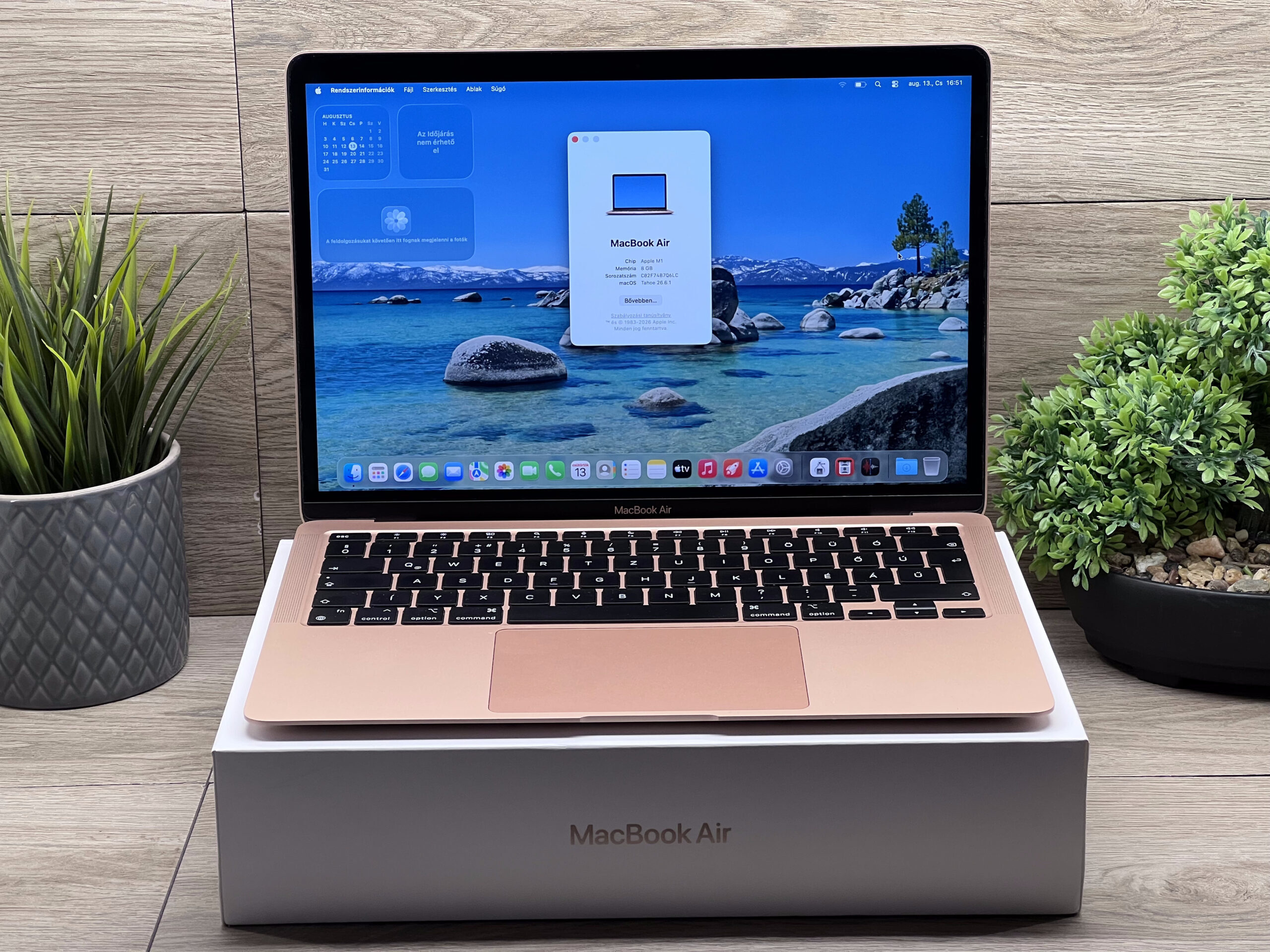 MacBook Air 2020 M1 13” 256GB 2 ÉV Garanciával Számlával