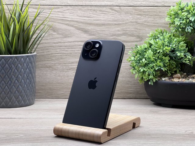iPhone 15 Black 256GB 2 ÉV Garanciával Számlával