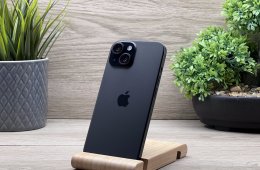 iPhone 15 Black 256GB 2 ÉV Garanciával Számlával
