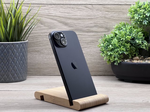iPhone 15 Black 256GB 2 ÉV Garanciával Számlával