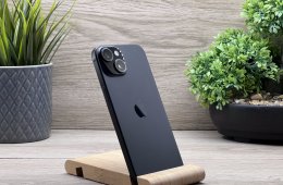 iPhone 15 Black 256GB 2 ÉV Garanciával Számlával