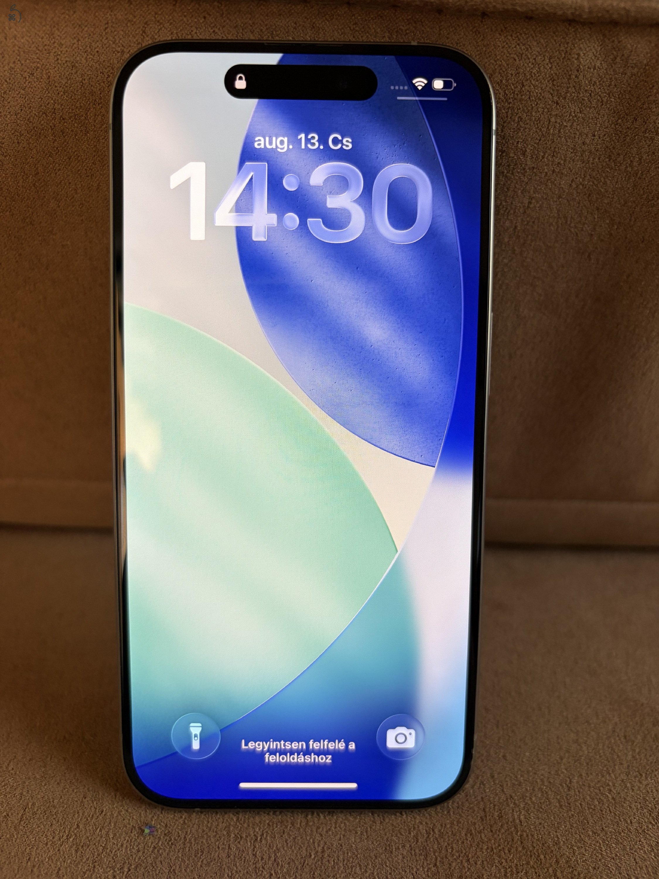 iPhone 15 Pro 128GB, Natúr Titán, Kártyafüggetlen