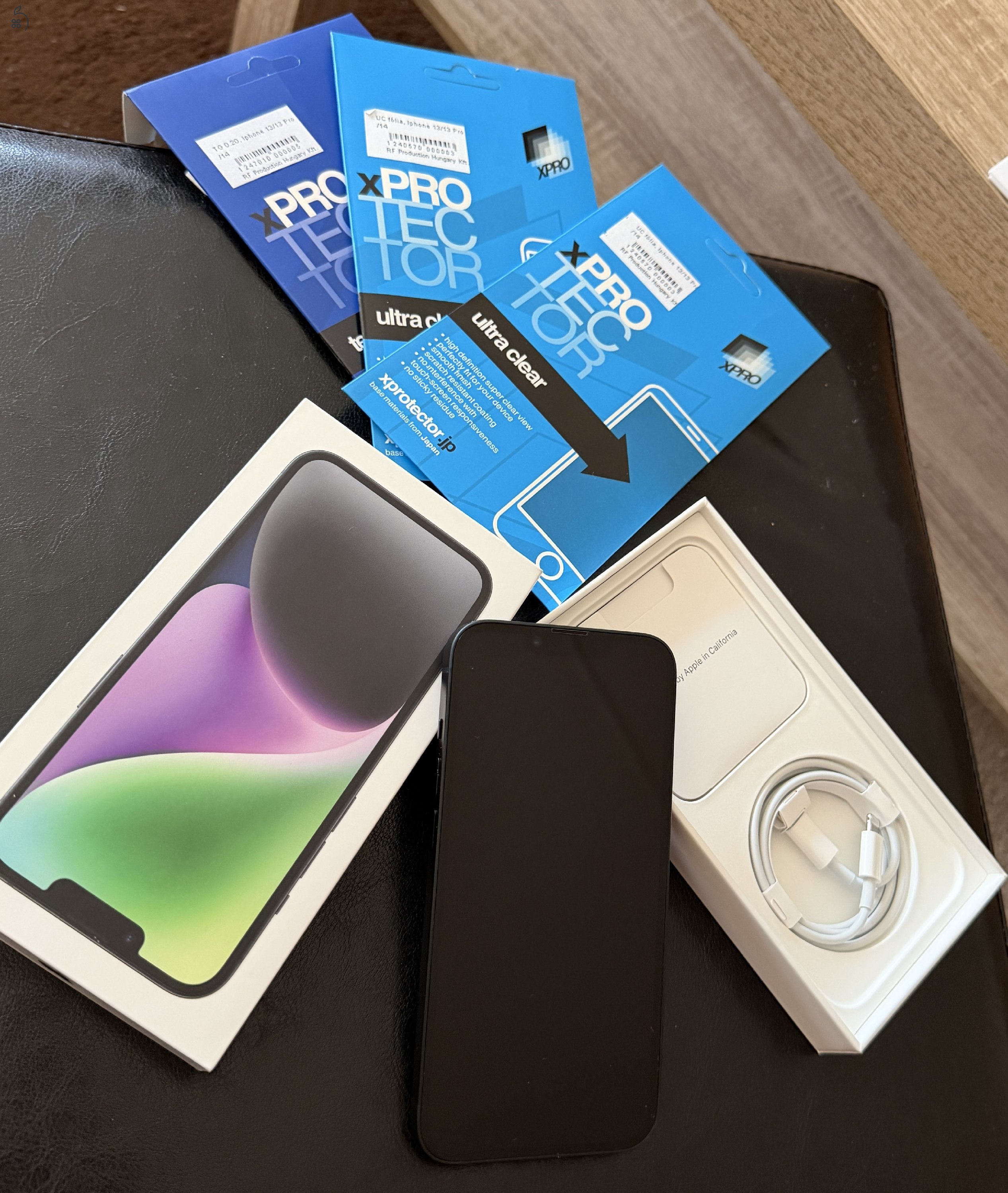 Apple iPhone 14 128Gb Midnight, akku 84%, gyári független, karcmentes, makulátlan