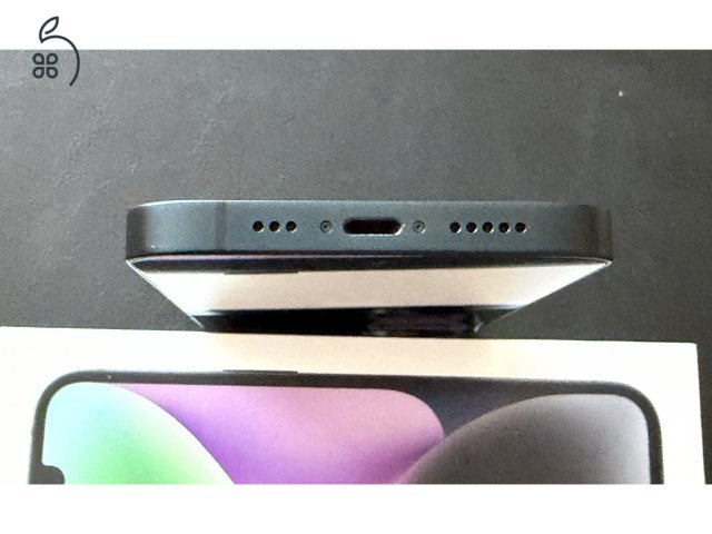 Apple iPhone 14 128Gb Midnight, akku 84%, gyári független, karcmentes, makulátlan