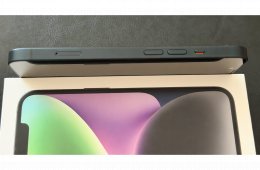 Apple iPhone 14 128Gb Midnight, akku 84%, gyári független, karcmentes, makulátlan